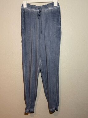 Cupio- Distressed Light Blue Boho Lounge Casual Lightweight Joggers/Pants Size S